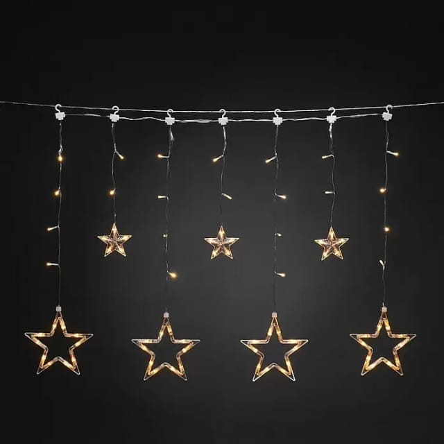 Konstsmide LED-Lichtervorhang Solar Sterne