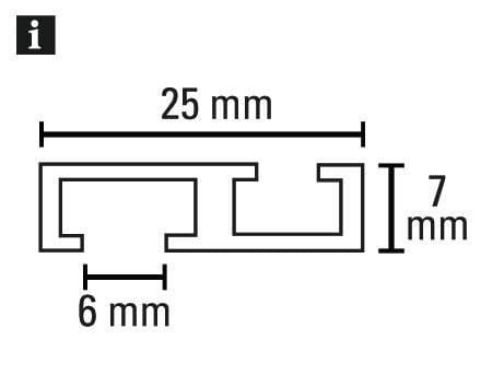 Gardinia Aluminium-Vorhangschiene 1-läufig Weiß 150 cm