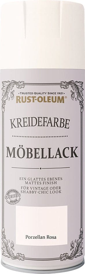 Rust-Oleum Kreidefarbe-Möbellack Sprühfarbe Porzellanrosa matt 400 ml
