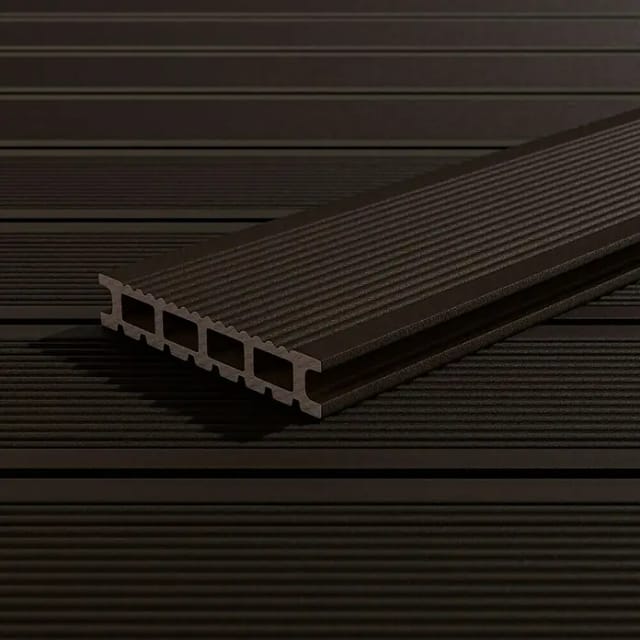 Kovalex WPC Terrassendiele Braun Matt 2,6 cm x 14,5 cm x 300 cm
