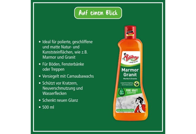 Poliboy Marmor Granit Pflege 500 ml