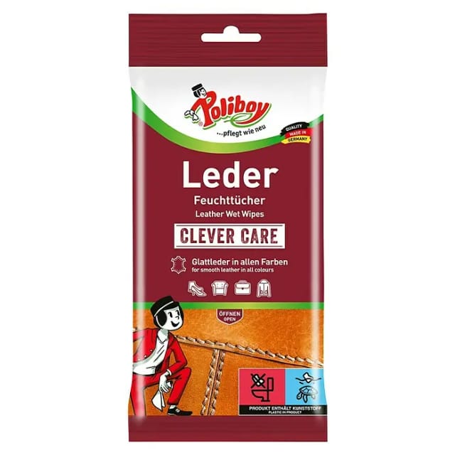 Poliboy Leder Feuchttücher 20 Stück