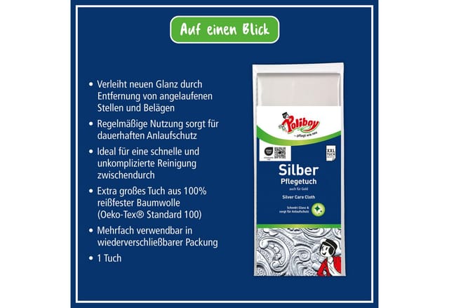 Poliboy Silber Pflege Tuch 1 Tuch