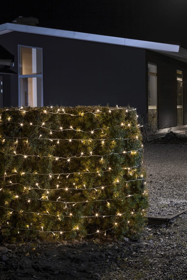 Konstsmide LED Lichterkette 40 warmweiße LEDs weißes Kabel innen und außen