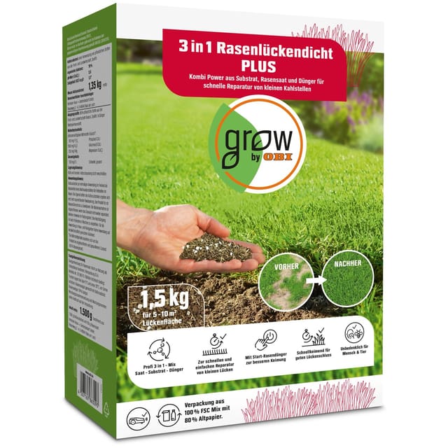 OBI 3 in 1 Rasenlückendicht Plus 1,5 kg