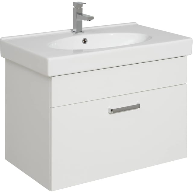 Pelipal Waschbeckenunterschrank 75 cm Quickset 312 Weiß Glanz