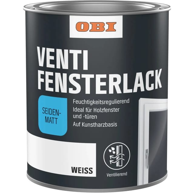 OBI Venti Fensterlack Weiß seidenmatt 2,