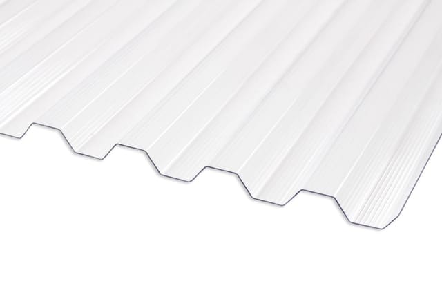 PC Wellplatte Trapez 76/18 gerillt Klar 1,4 mm 2500 mm x 950 mm