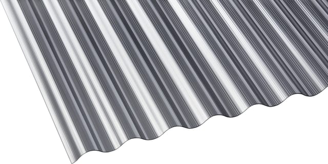 PC Wellplatte Sinus 76/18 gerillt Anthrazit 1,4 mm 2500 mm x 900 mm