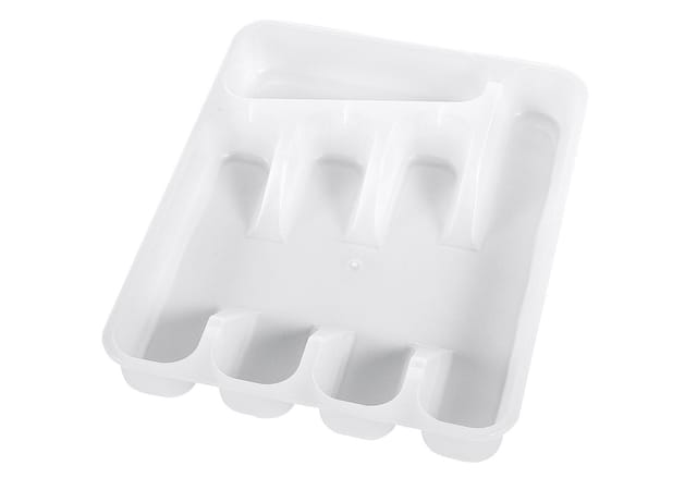 Besteckkasten Pablo 5 Fächer 26,5 cm Weiß