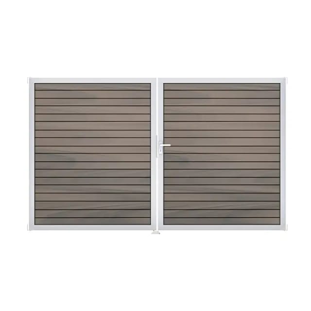GroJa Steckzaun-Tor Solid-Rhombus 2-flg. EV1 DIN Rechts Bi-Color Co-Extrudiert