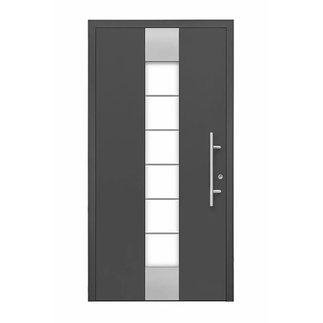 Aluminium-Haustür Moderno M310/B 110 x 210 cm Anthrazit Metallic Anschlag Rechts