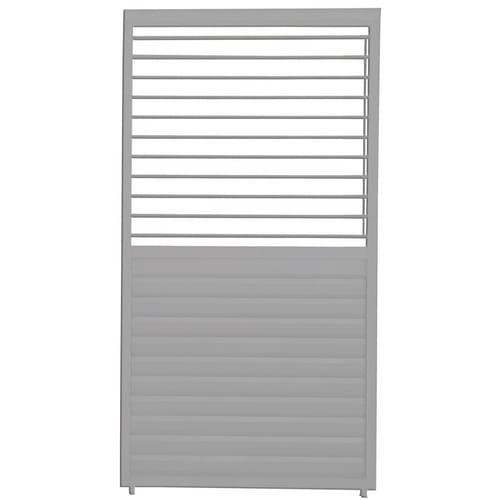 Mirador Lamellenwand Verstellbar 93 cm x 235 cm Hellgrau