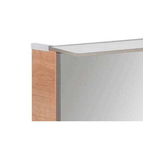 Fackelmann Spiegelschrank B.Perfekt Asteiche 80 cm mit Softclose Türen
