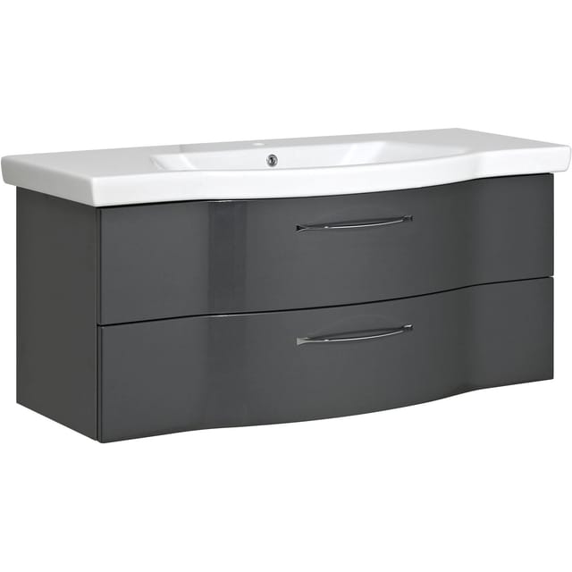 Pelipal Waschbeckenunterschrank Quantum 03 Anthrazit 115 cm