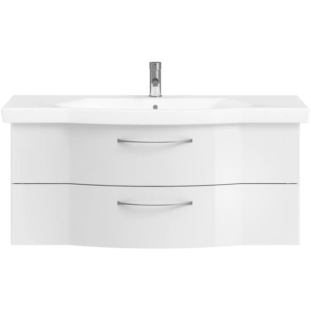 Pelipal Waschbeckenunterschrank Quantum 03 Weiß Hochglanz 115 cm