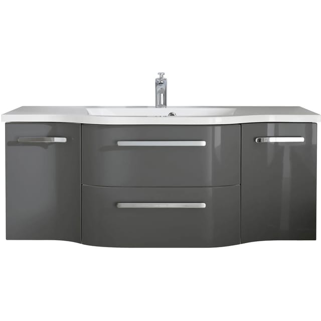 Pelipal Waschbeckenunterschrank Quantum 04 Anthrazit 126 cm