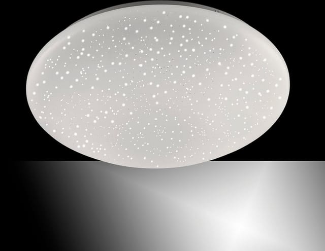 Just Light. LED-Deckenleuchte Skyler Weiß Ø 39 cm