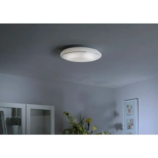 Just Light. LED-Deckenleuchte Jupiter Weiß Ø 44 cm