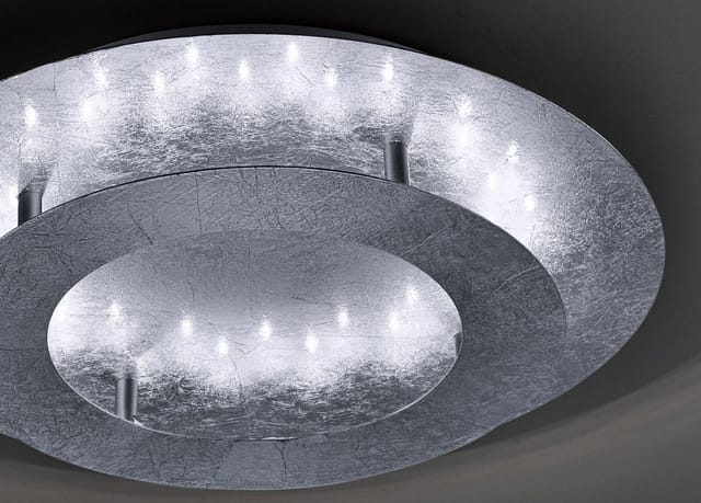 Paul Neuhaus LED-Deckenleuchte Nevis Silber Ø 40 cm