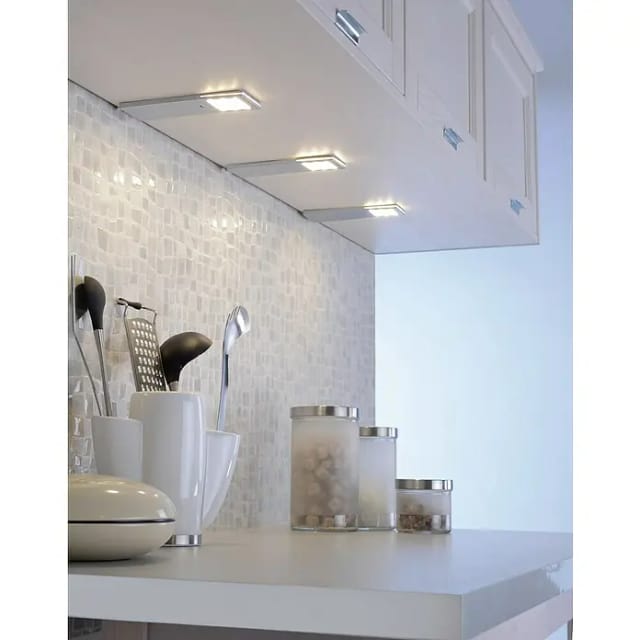 Paul Neuhaus LED-Unterbauleuchten Helena Silber 3er-Set
