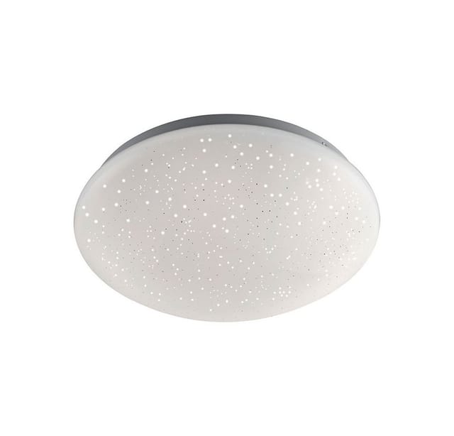Just Light. LED-Deckenleuchte Skyler Weiß Ø 25 cm