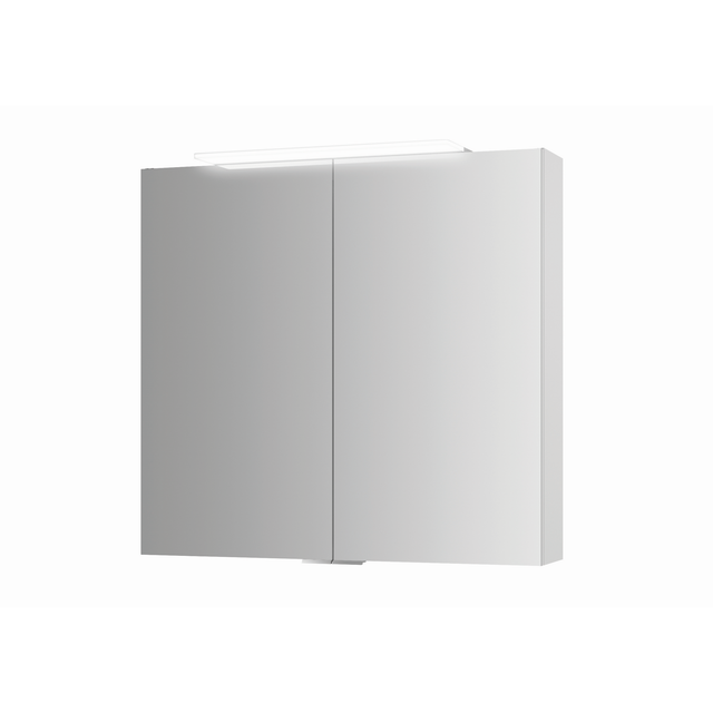 Jokey Spiegelschrank Lightblade 72 cm x 68,5 cm Weiß Hochglanz