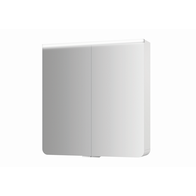 Jokey Spiegelschrank Xanto Line LED 63 cm x 66 cm Weiß Hochglanz