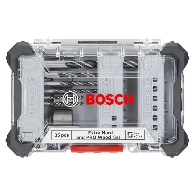 Bosch Schrauber-Bit & Holz-Bohrer Set Pro Wood 35-teilig