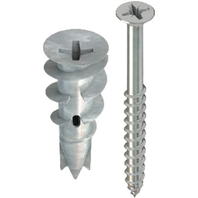 Tox Gipskartondübel Spiral Plus 37-4 + Schraube 50 Stück