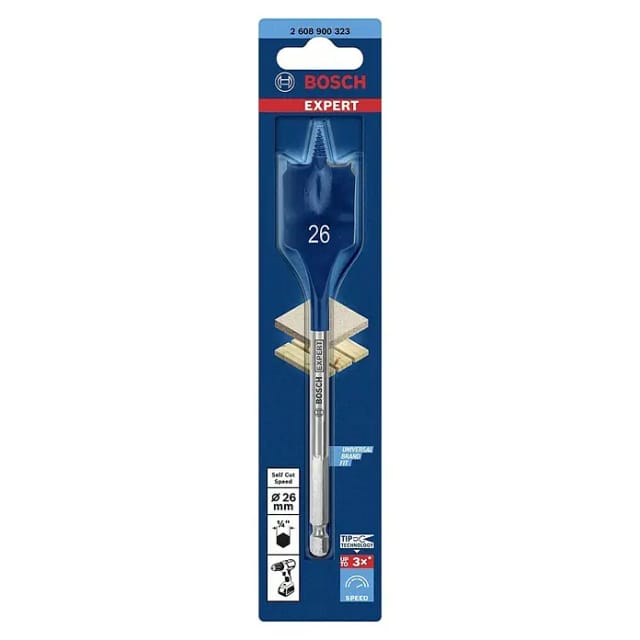 Bosch Flachfräsbohrer Expert Self Cut Speed 26 mm x 152 mm
