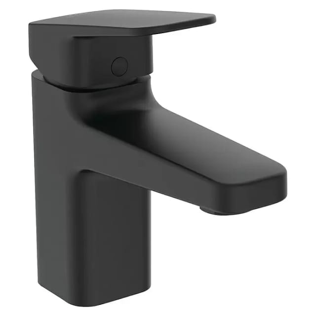 Ideal Standard Waschtischarmatur Ceraplan H75 mit Ablaufgarnitur Schwarz Matt
