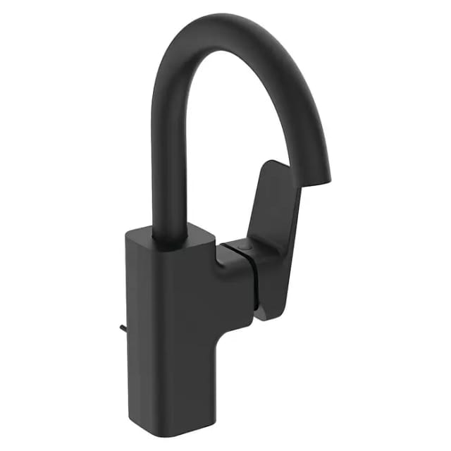 Ideal Standard Waschtischarmatur Ceraplan H200 mit Ablaufgarnitur Schwarz Matt