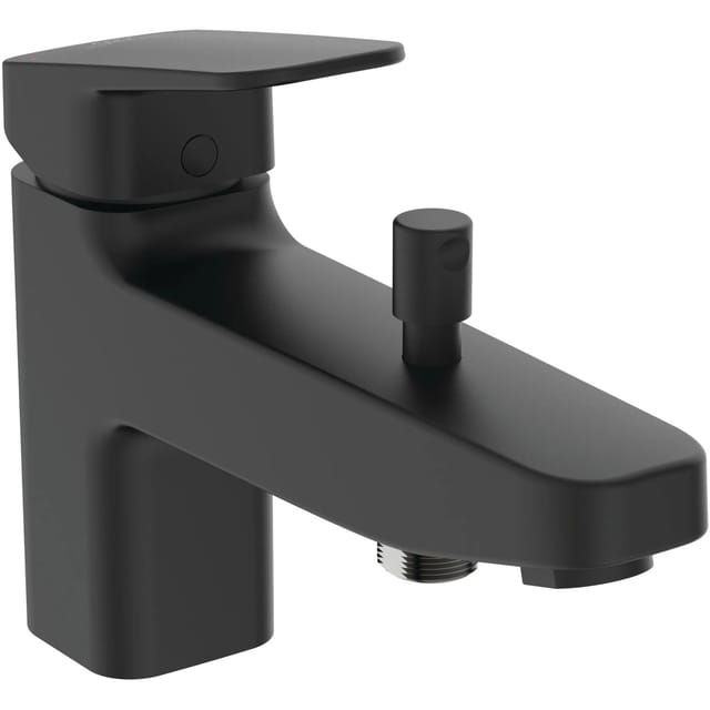 Ideal Standard Badearmatur Ceraplan für Wannenrand Schwarz Matt