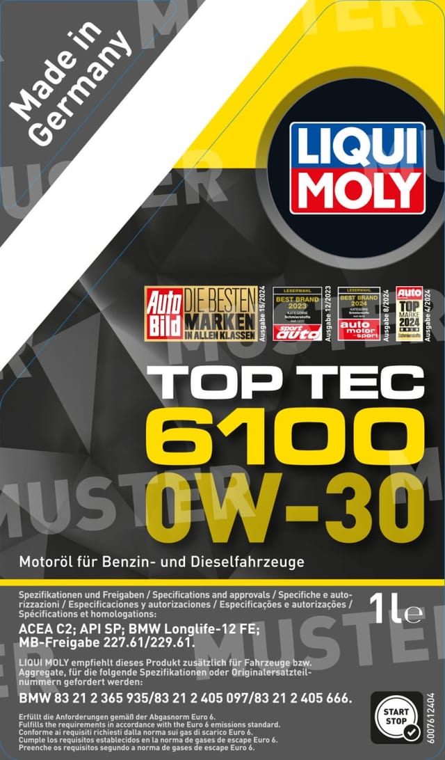 Liqui Moly Top Tec 6100 0W-30 1,