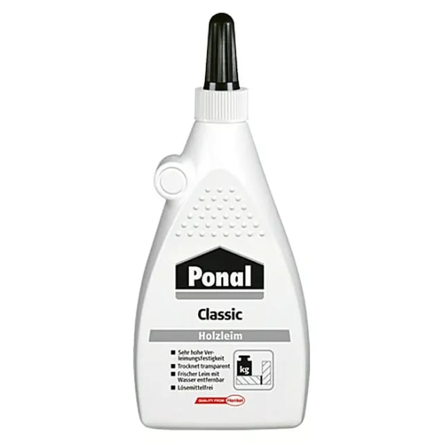 Ponal Holzleim Classic wasserbasierter Weißleim Transparent 225g
