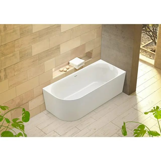 Ottofond Badewanne Mince Corner Links 180 cm x 80 cm Weiß