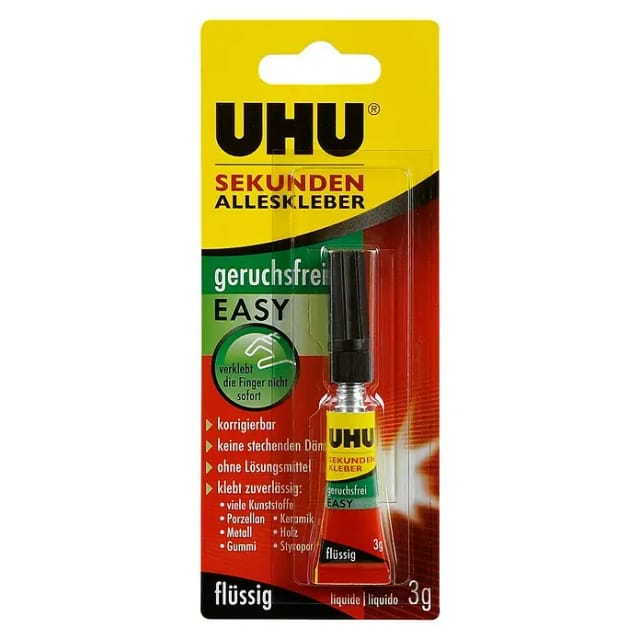 Uhu Sekunden Alleskleber Geruchsfrei Easy 3 g