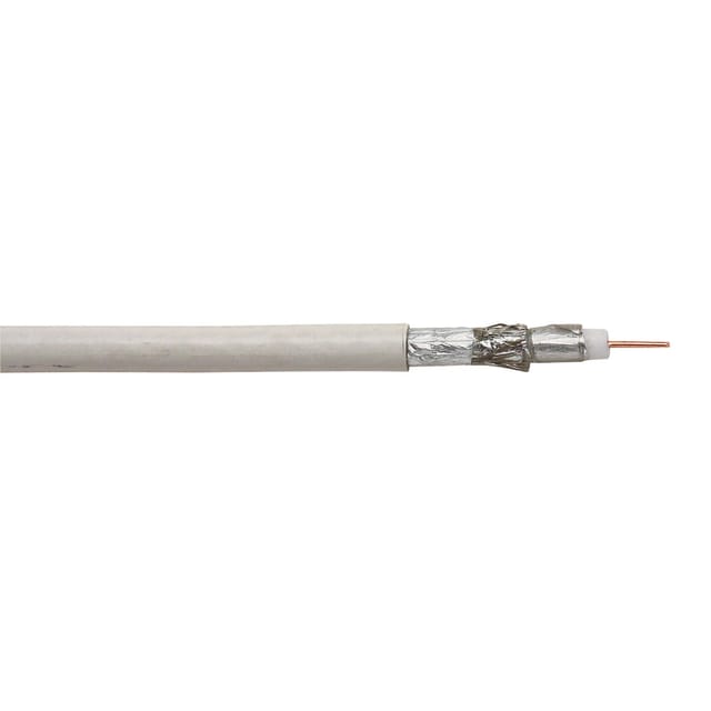 Koaxialkabel 4-S 120 db Weiß Meterware
