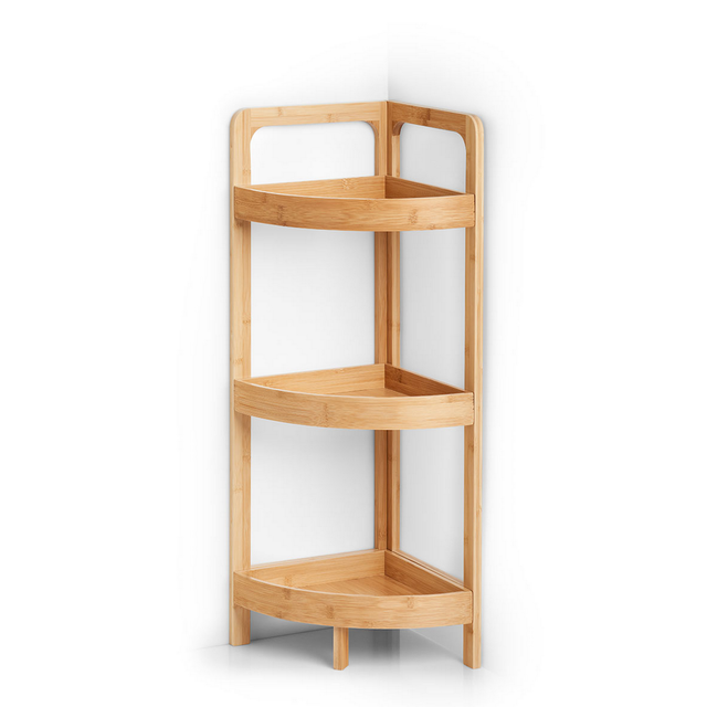 Zeller Eckregal Bambus 85 cm x 29 cm x 29 cm
