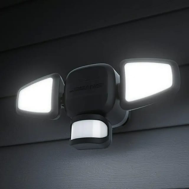 Mr Beams LED-Strahler MB3200 Batteriebetrieben für Außenbereich Schwarz-Braun