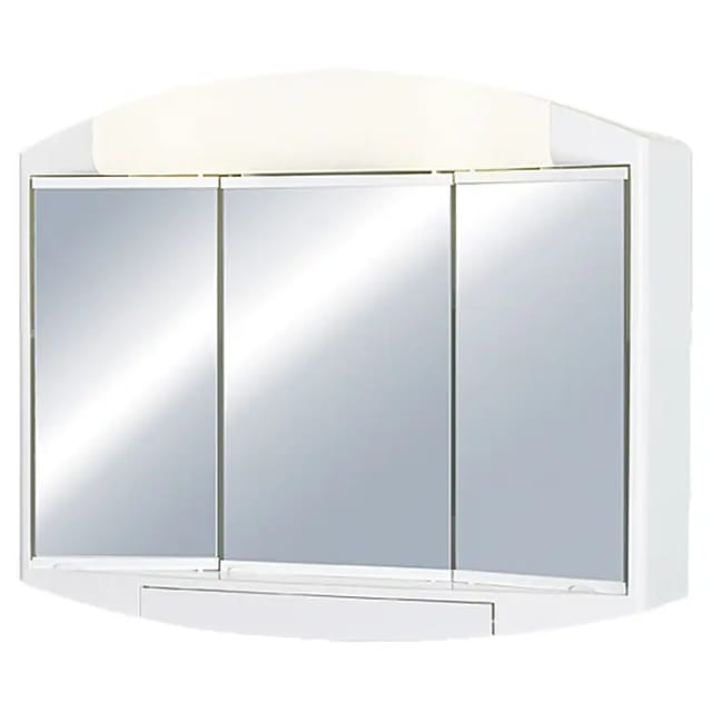 Jokey Spiegelschrank Elda 59 cm x 49 cm Weiß Hochglanz