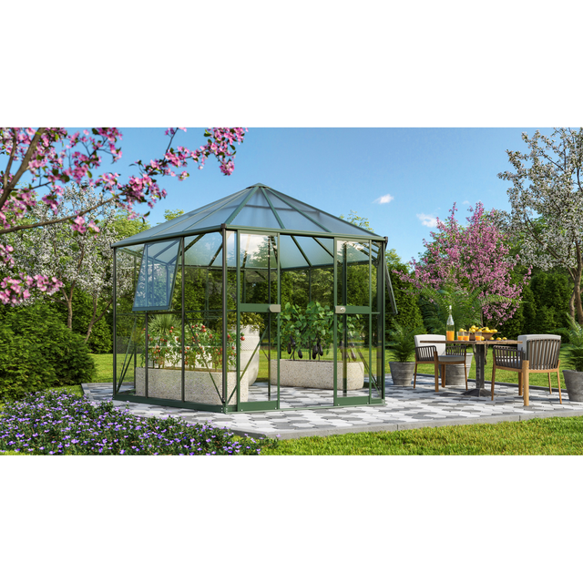 Vitavia Gewächshaus Galaxis 900 Smaragd 9 m² inkl. Fundamentrahmen