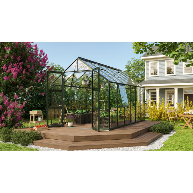 Vitavia Gewächshaus Olymp 9900 Smaragd 9,9 m² inkl. Fundamentrahmen