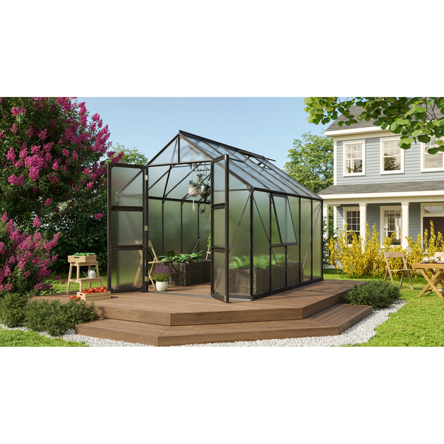 Vitavia Gewächshaus Olymp 8300 HKP 4 mm Schwarz B 257 cm x T 325 cm