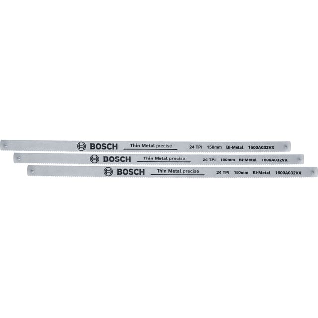 Bosch Universal-Bügelsägeblätter 150 mm 24 TPI 3 Stück
