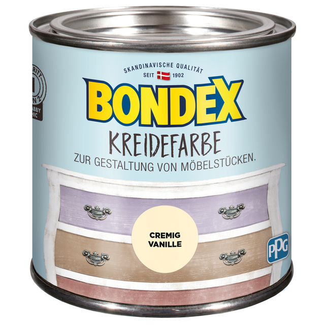 Bondex Kreidefarbe Cremig Vanille 500 ml