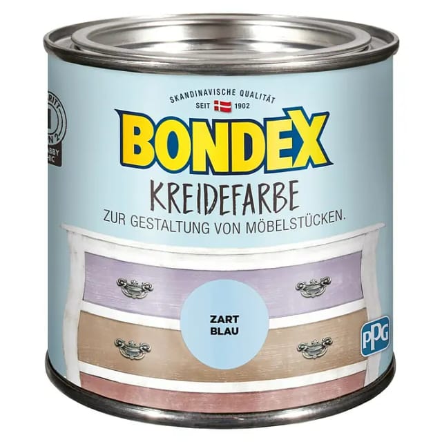 Bondex Kreidefarbe Zartes Blau 500 ml