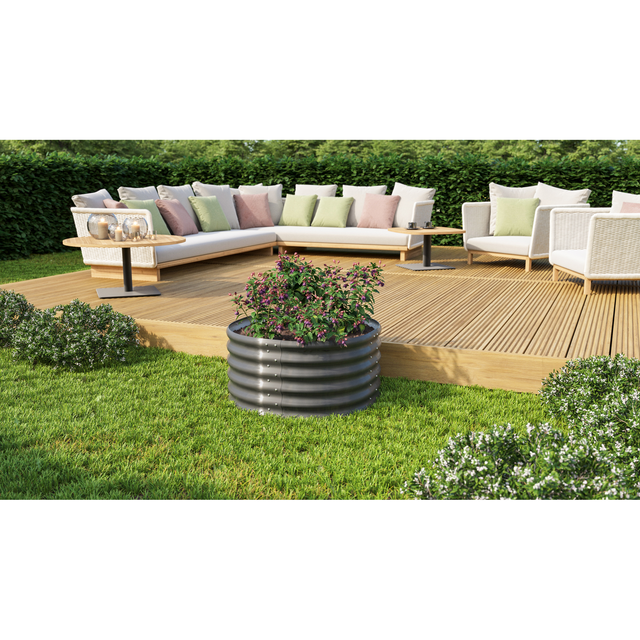 Vitavia Hochbeet 401 Vita Rund Granit B 82cm x L 162 cm x H 40 cm
