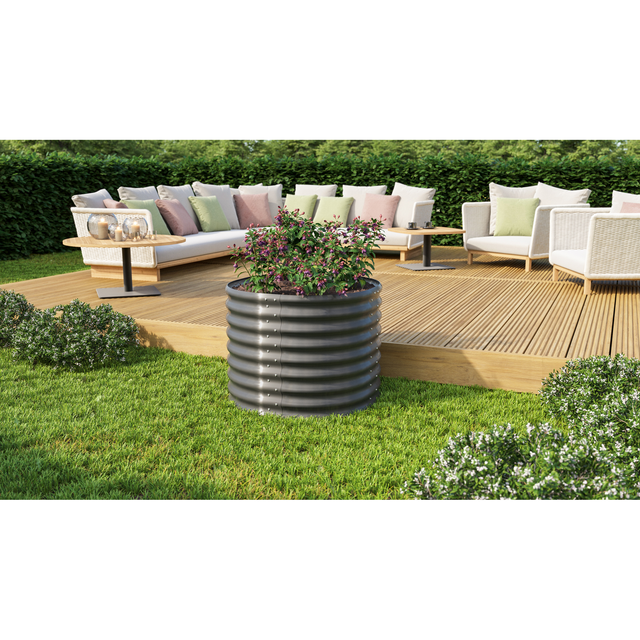 Vitavia Hochbeet 630 Vita Rund Granit B 82 cm x L 162 cm x H 63 cm